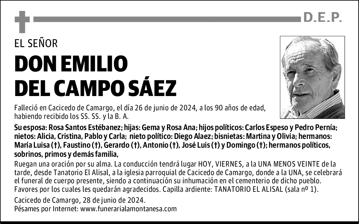 DON EMILIO DEL CAMPO SÁEZ
