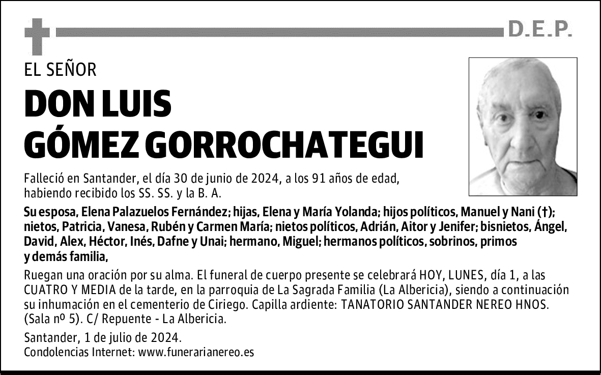 DON LUIS GÓMEZ GORROCHATEGUI