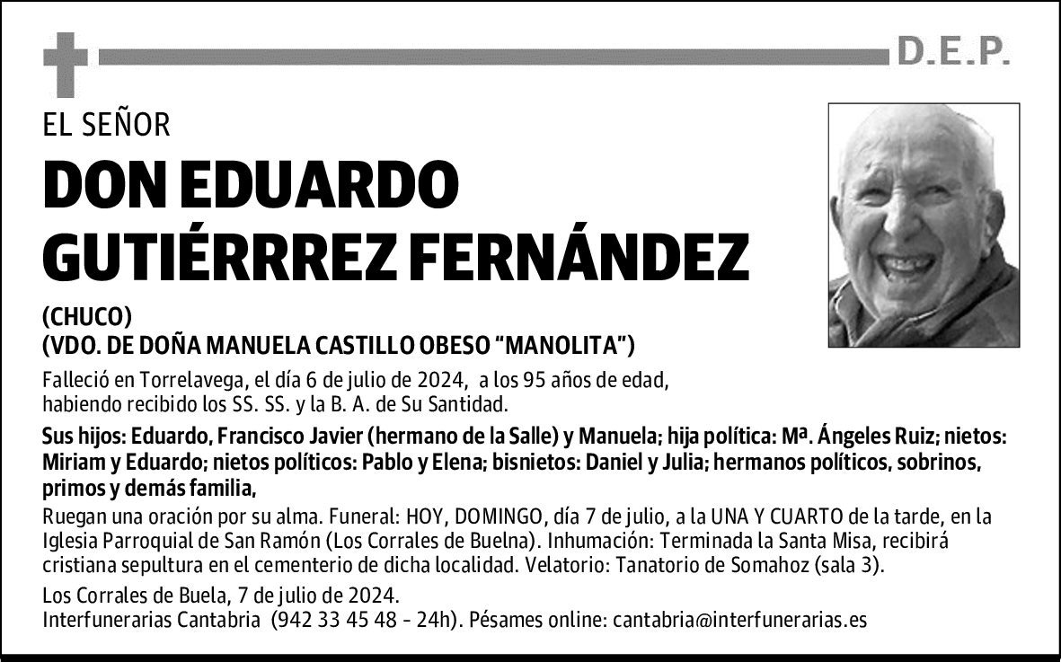 DON EDUARDO GUTIÉRRREZ FERNÁNDEZ