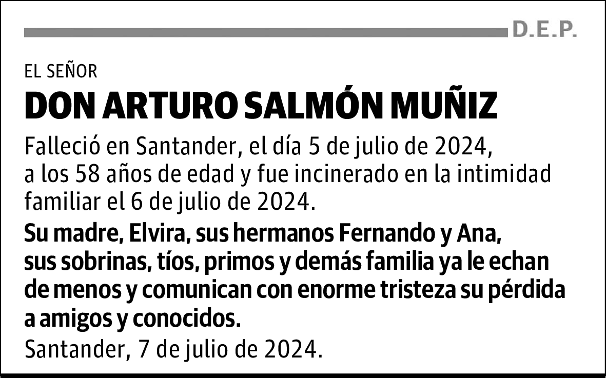 DON ARTURO SALMÓN MUÑIZ