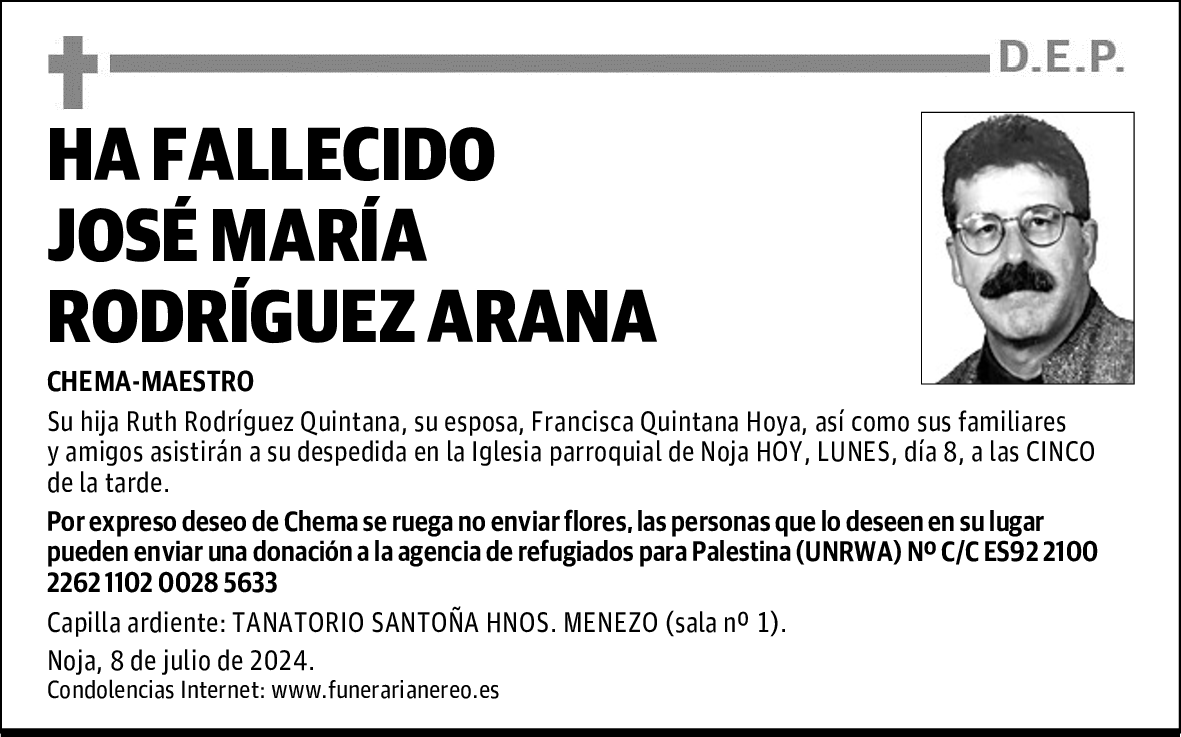 JOSÉ MARÍA RODRÍGUEZ ARANA