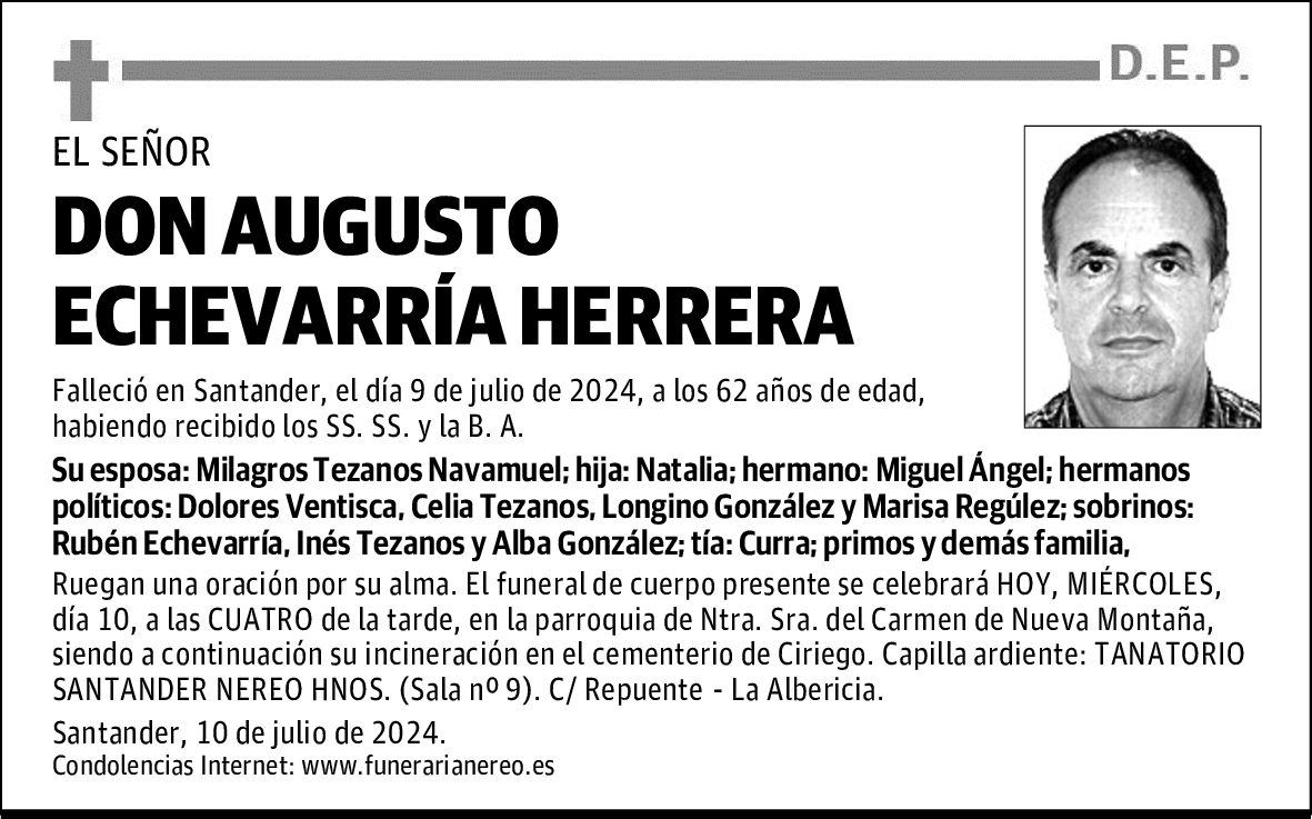 DON AUGUSTO ECHEVARRÍA HERRERA