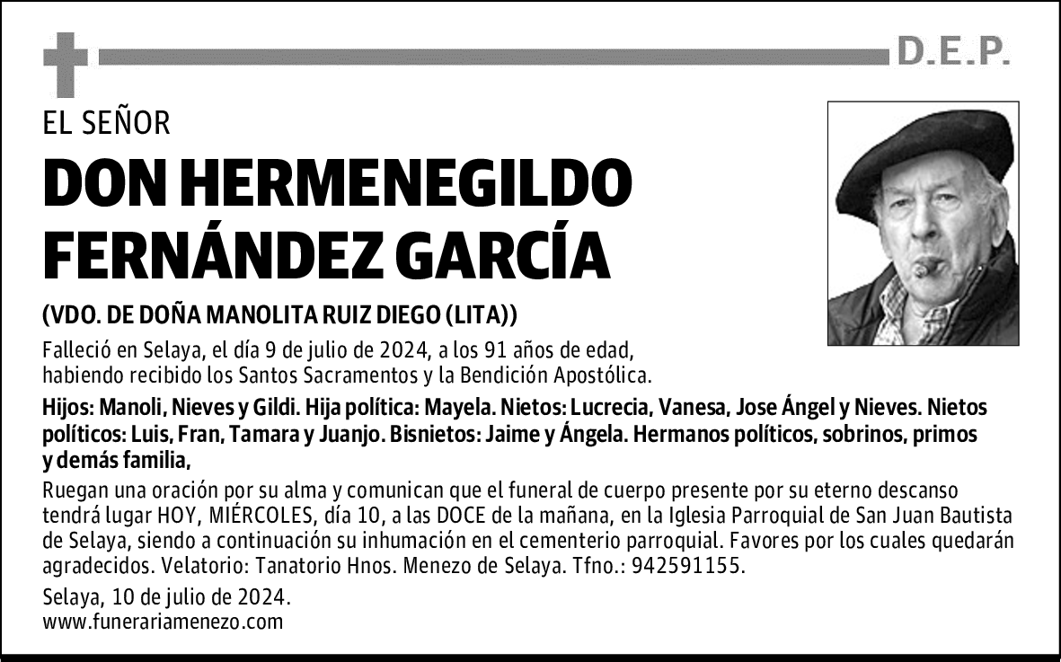 DON HERMENEGILDO FERNÁNDEZ GARCÍA