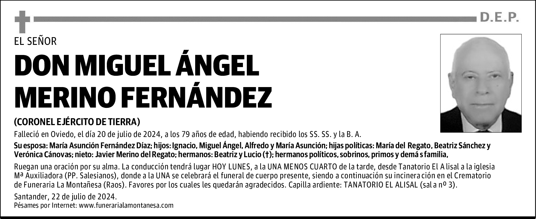 DON MIGUEL ÁNGEL MERINO FERNÁNDEZ