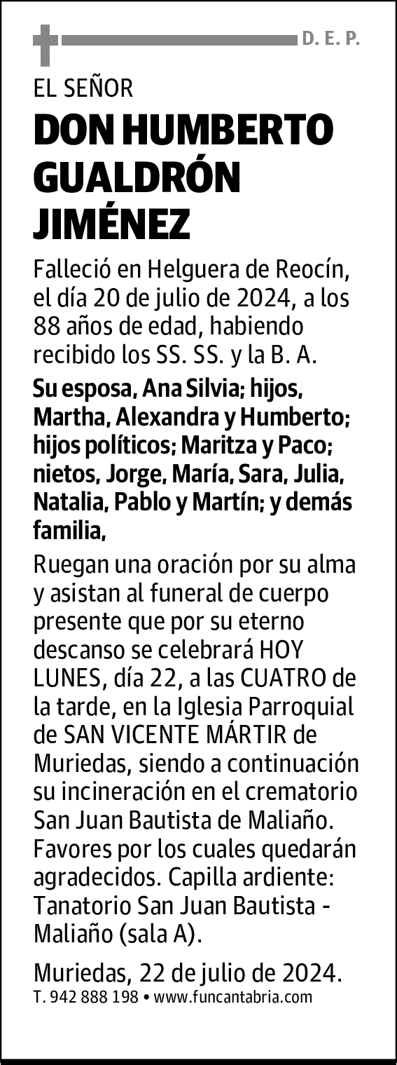 DON HUMBERTO GUALDRÓN JIMÉNEZ