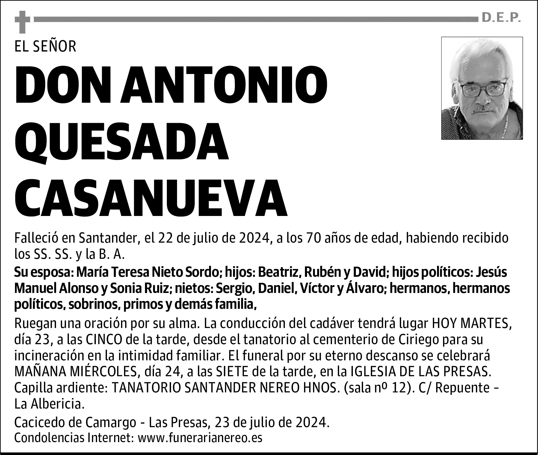 DON ANTONIO QUESADA CASANUEVA