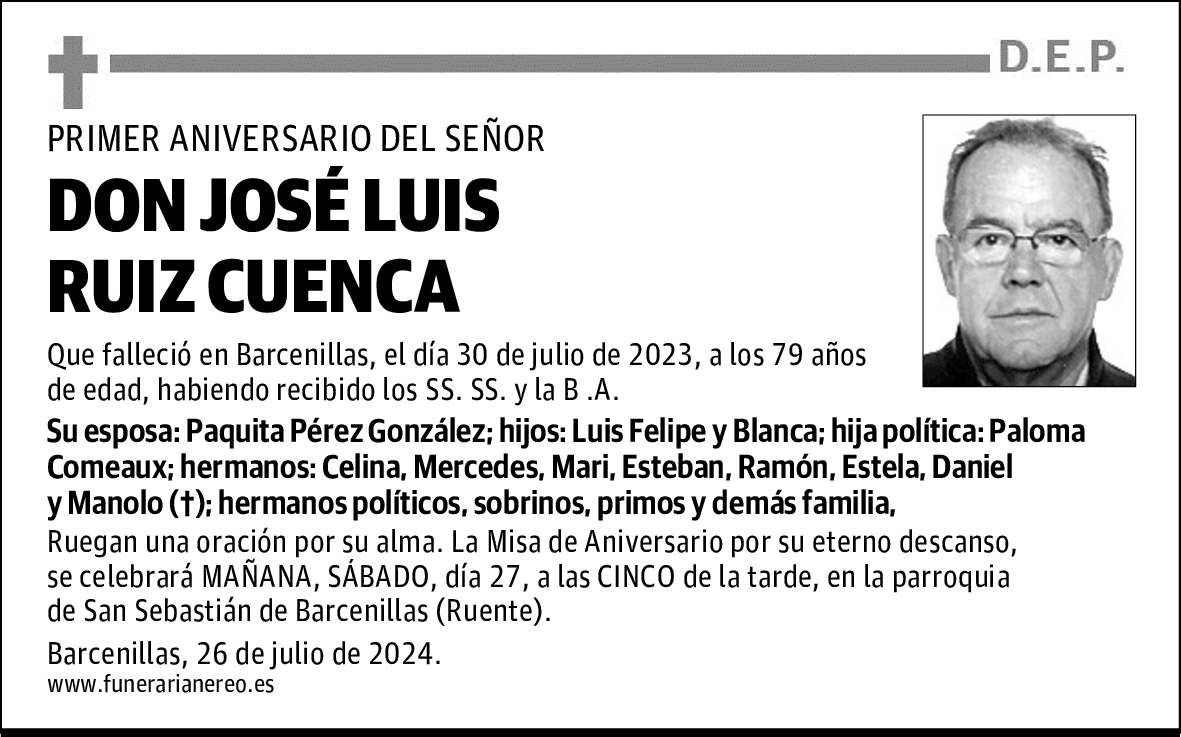 DON JOSÉ LUIS RUIZ CUENCA