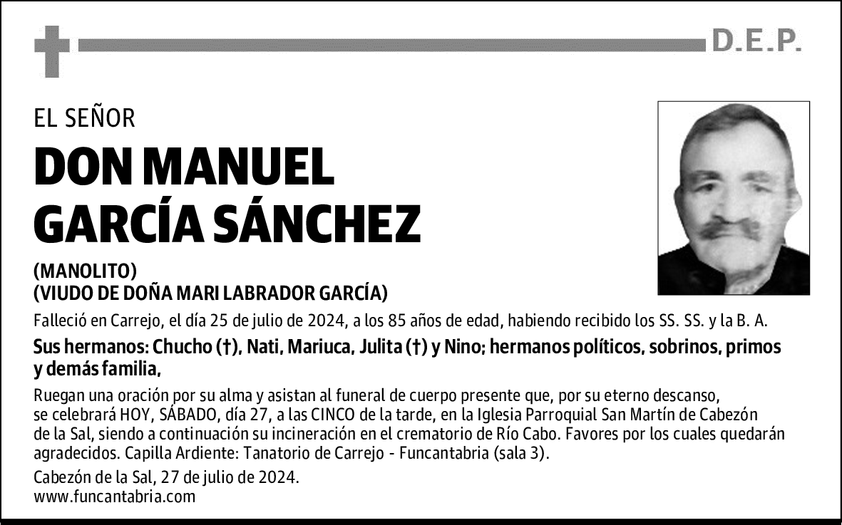DON MANUEL GARCÍA SÁNCHEZ