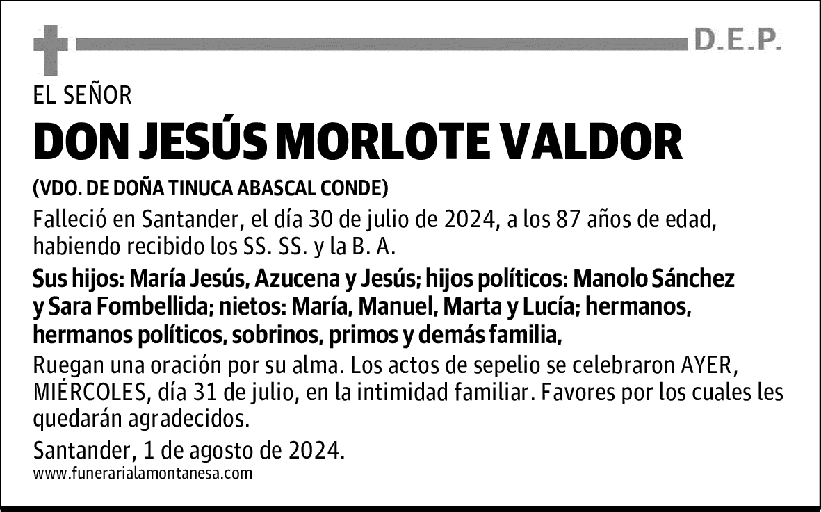 DON JESÚS MORLOTE VALDOR