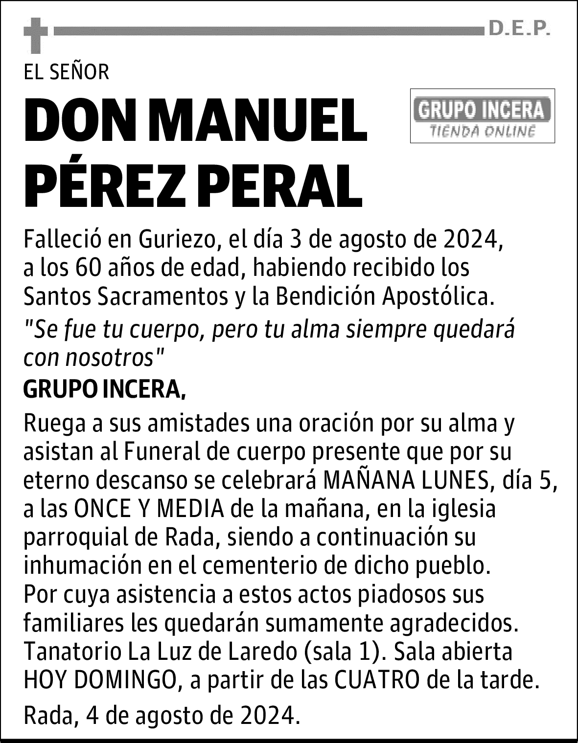 DON MANUEL PÉREZ PERAL
