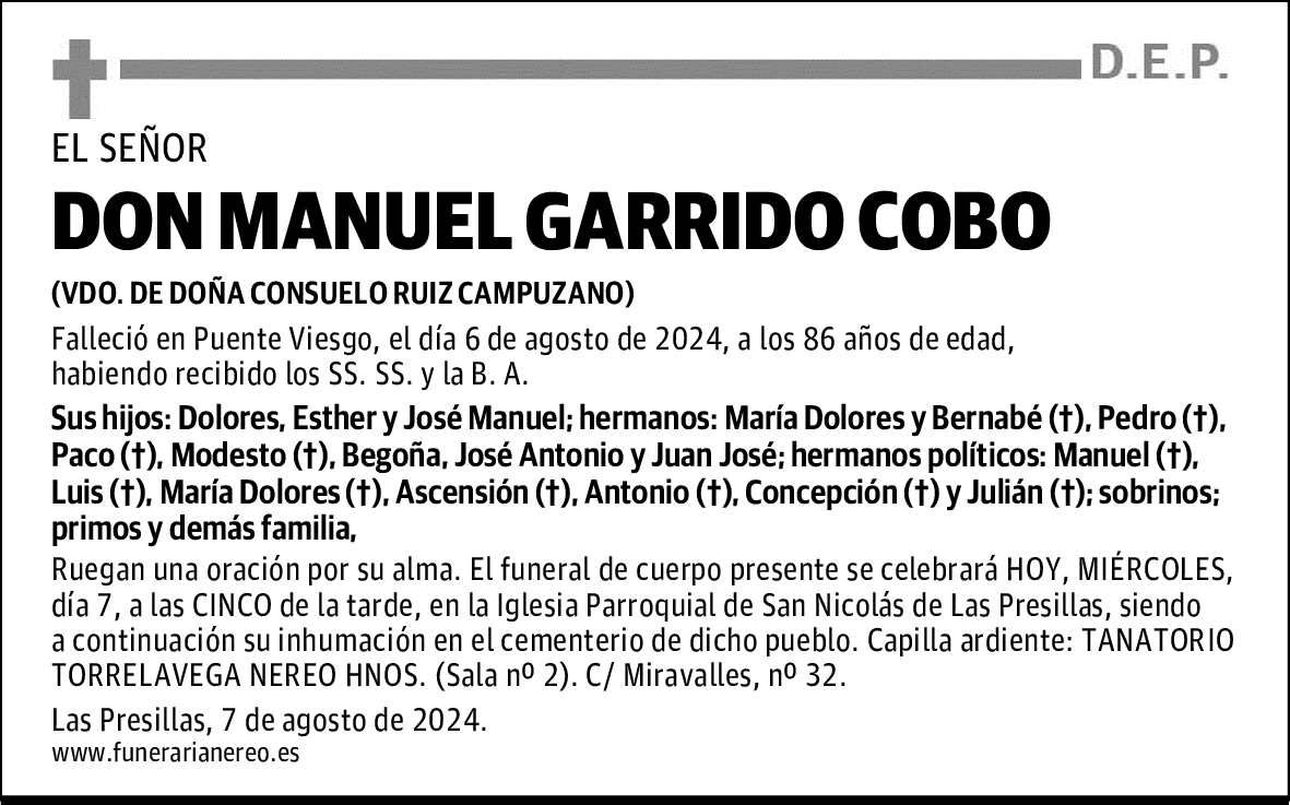 DON MANUEL GARRIDO COBO