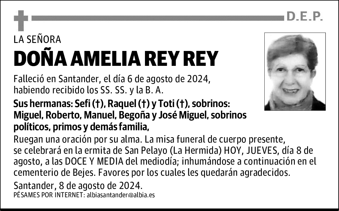 DOÑA AMELIA REY REY