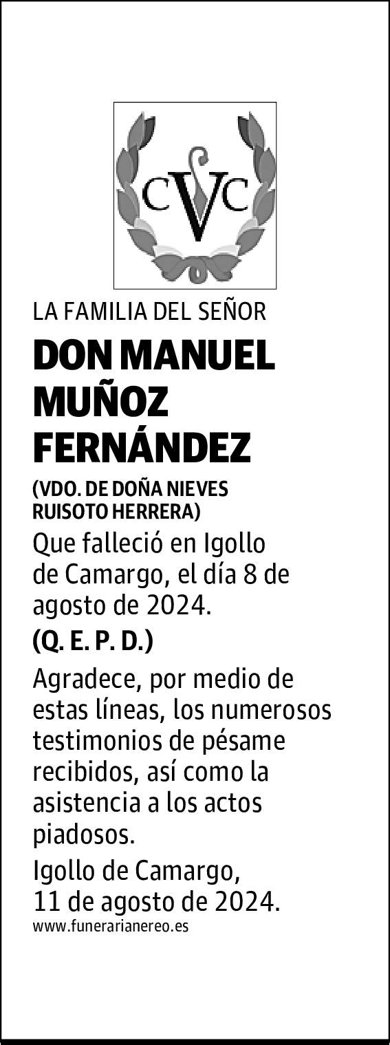 DON MANUEL MUÑOZ FERNÁNDEZ