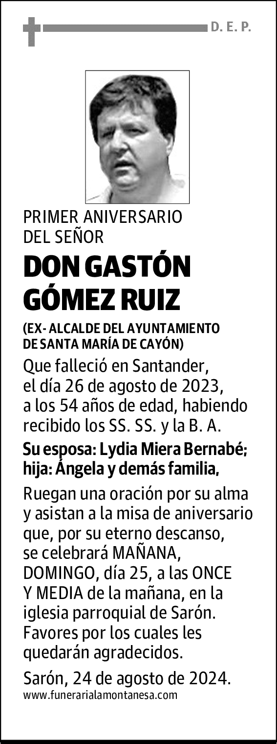DON GASTÓN GÓMEZ RUIZ