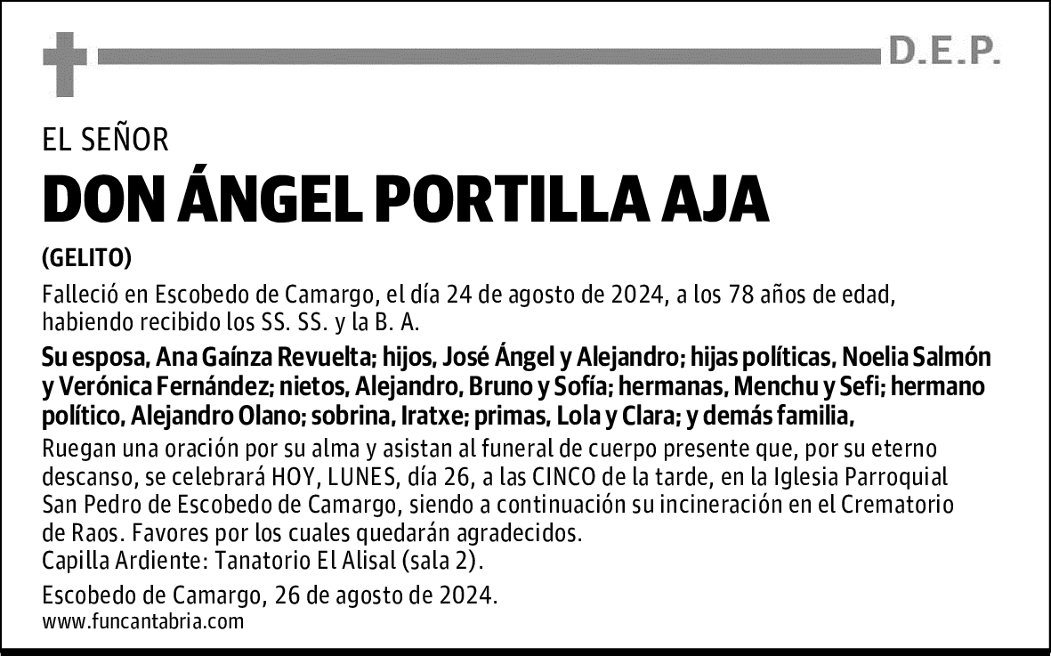 DON ÁNGEL PORTILLA AJA
