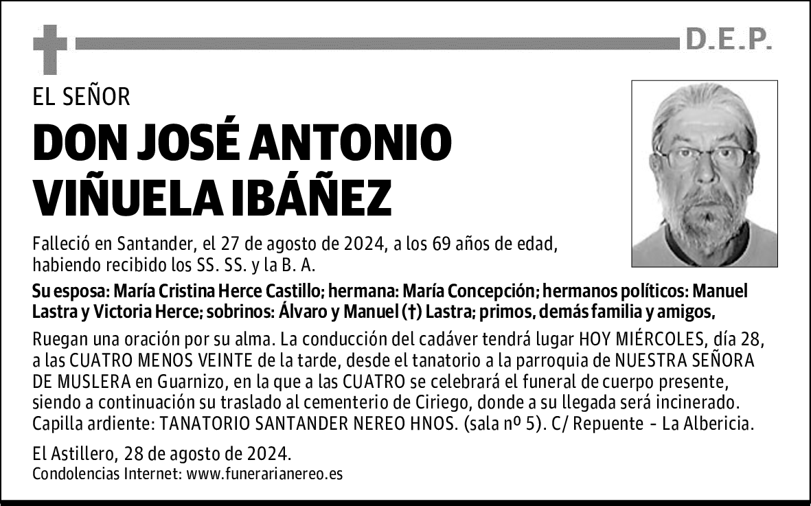 DON JOSÉ ANTONIO VIÑUELA IBÁÑEZ