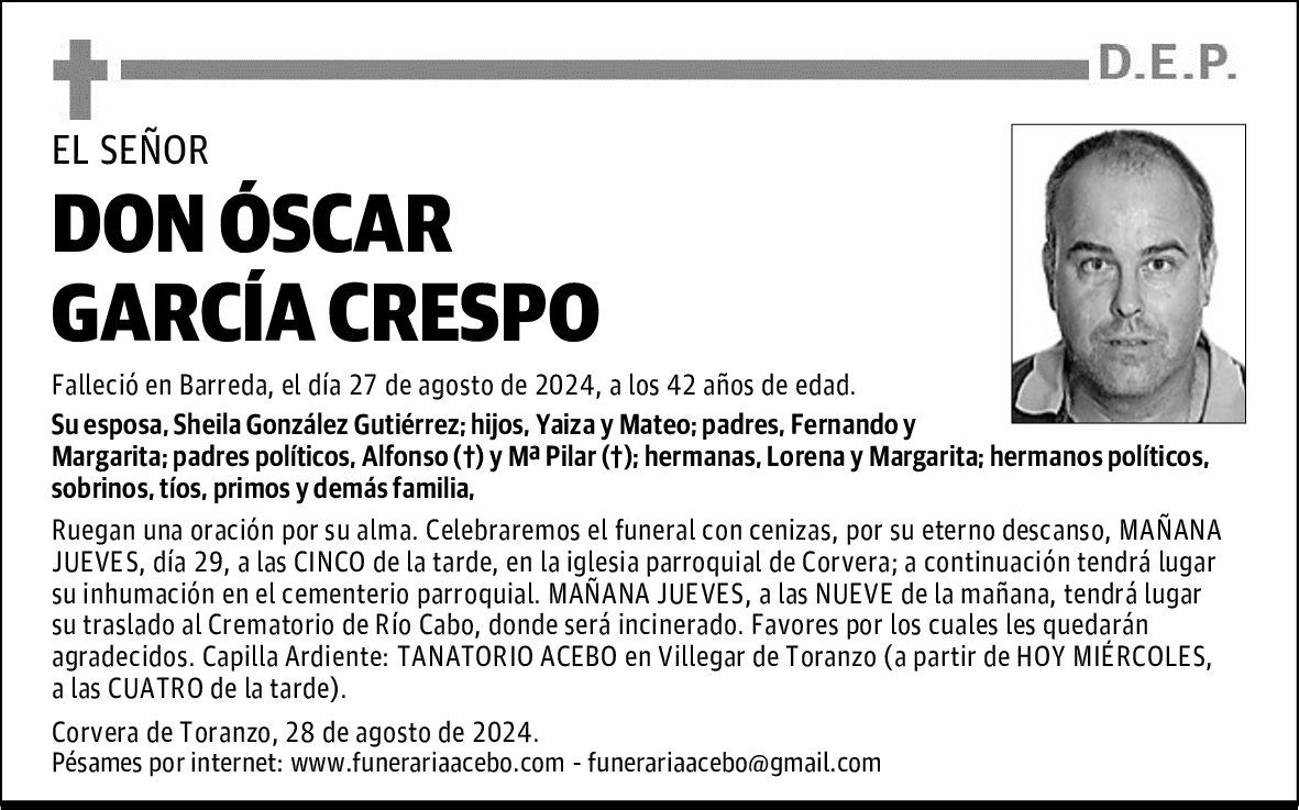 DON ÓSCAR GARCÍA CRESPO