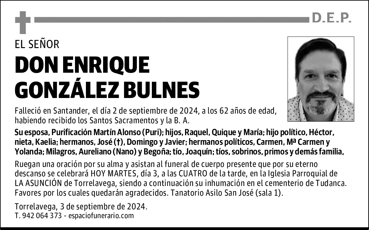 DON ENRIQUE GONZÁLEZ BULNES