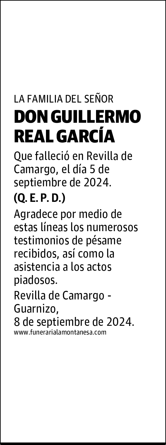 DON GUILLERMO REAL GARCÍA
