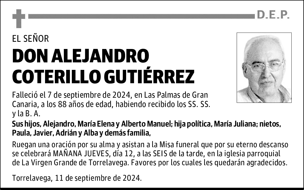 DON ALEJANDRO COTERILLO GUTIÉRREZ