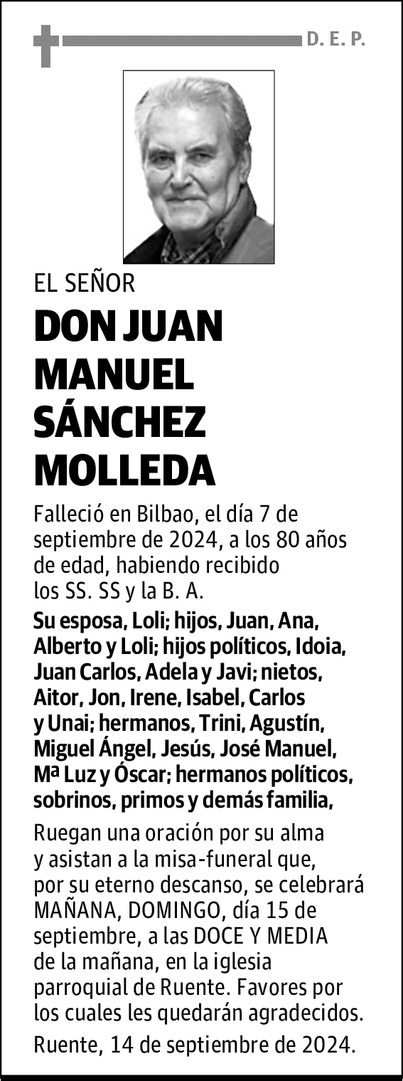 DON JUAN MANUEL SÁNCHEZ MOLLEDA