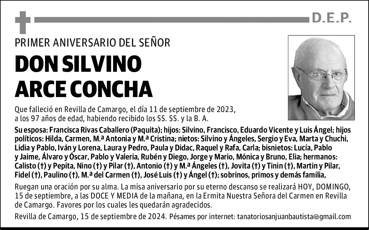 DON SILVINO ARCE CONCHA