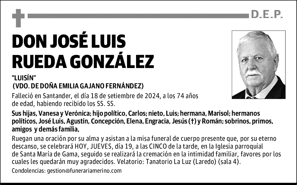 DON JOSÉ LUIS RUEDA GONZÁLEZ