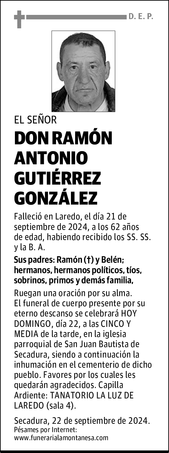 DON RAMÓN ANTONIO GUTIÉRREZ GONZÁLEZ