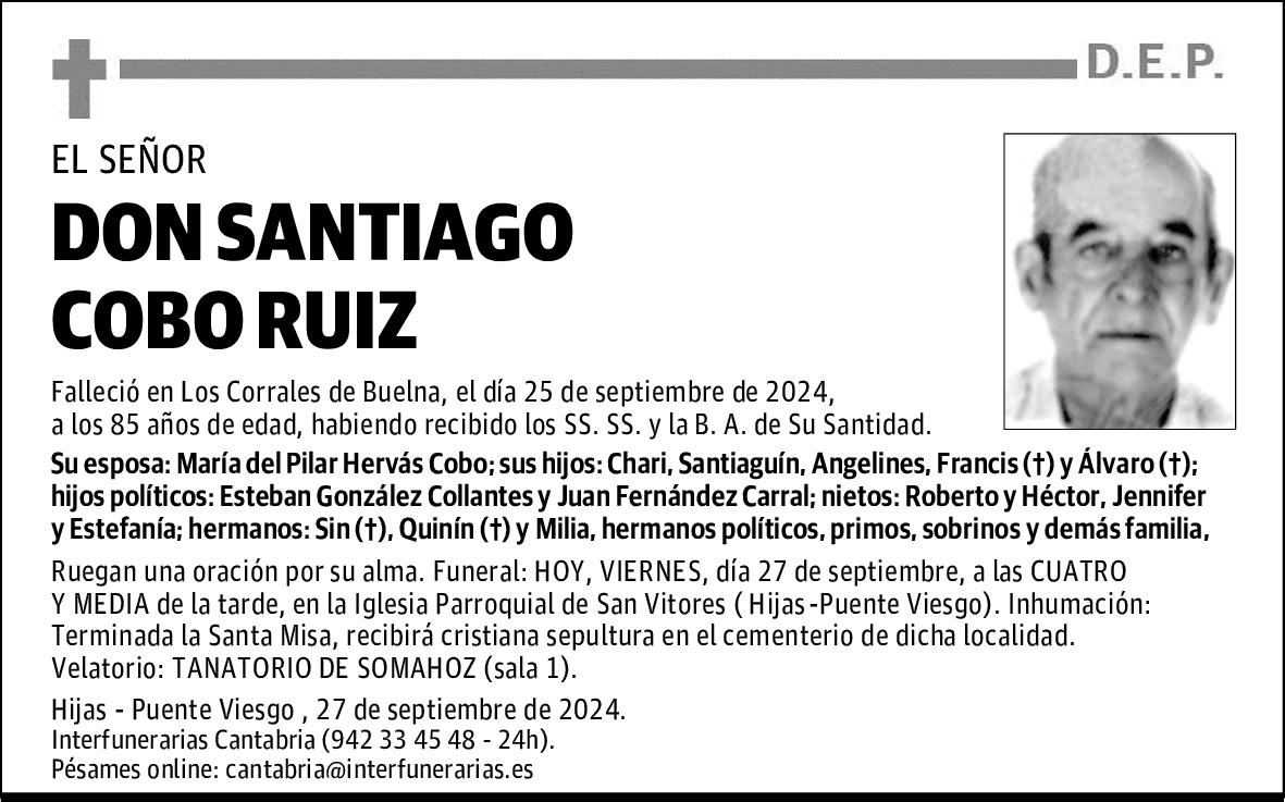 DON SANTIAGO COBO RUIZ