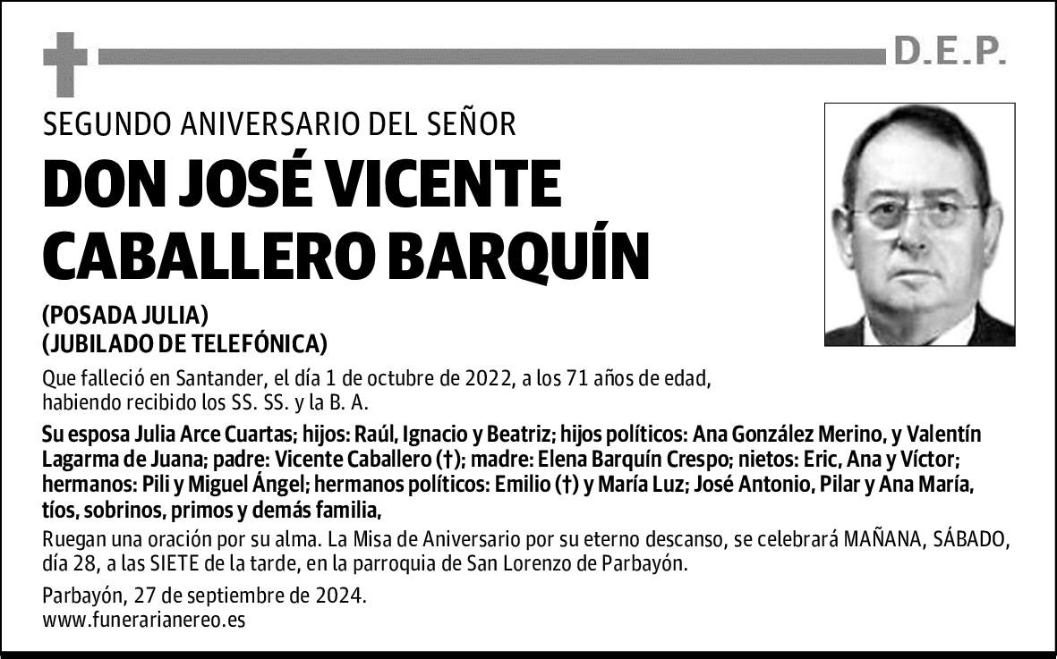 DON JOSÉ VICENTE CABALLERO BARQUÍN