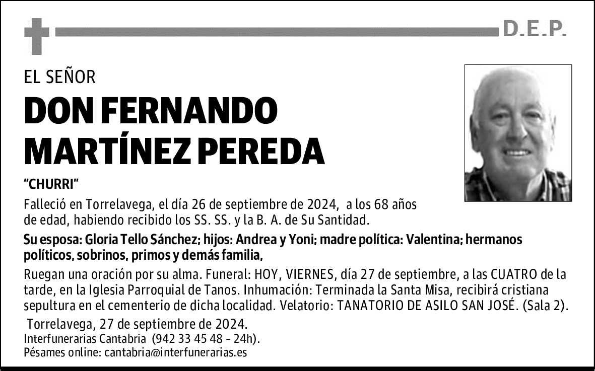 DON FERNANDO MARTÍNEZ PEREDA