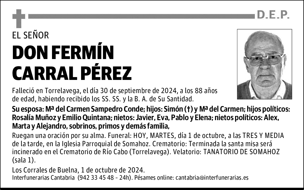 DON FERMÍN CARRAL PÉREZ