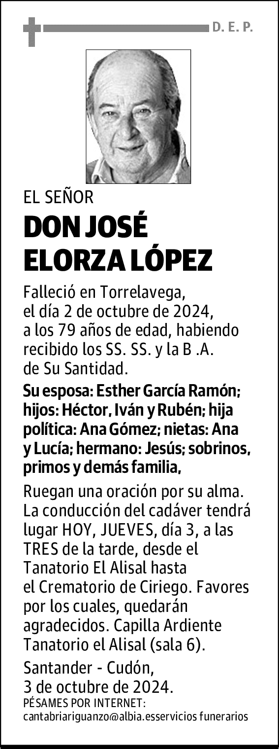 DON JOSÉ ELORZA LÓPEZ