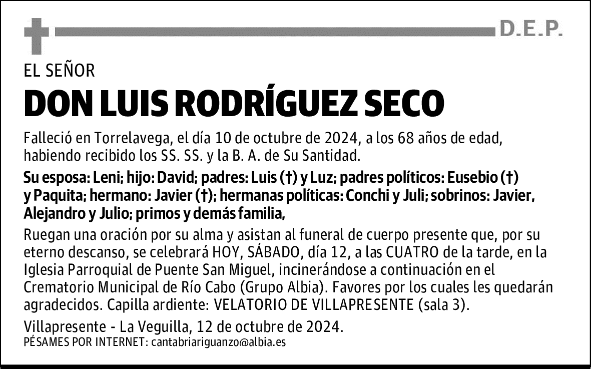DON LUIS RODRÍGUEZ SECO