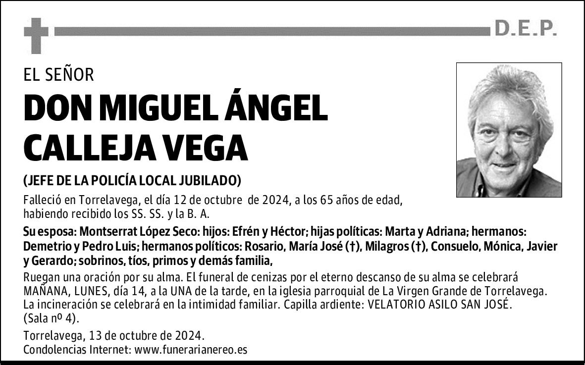 DON MIGUEL ÁNGEL CALLEJA VEGA