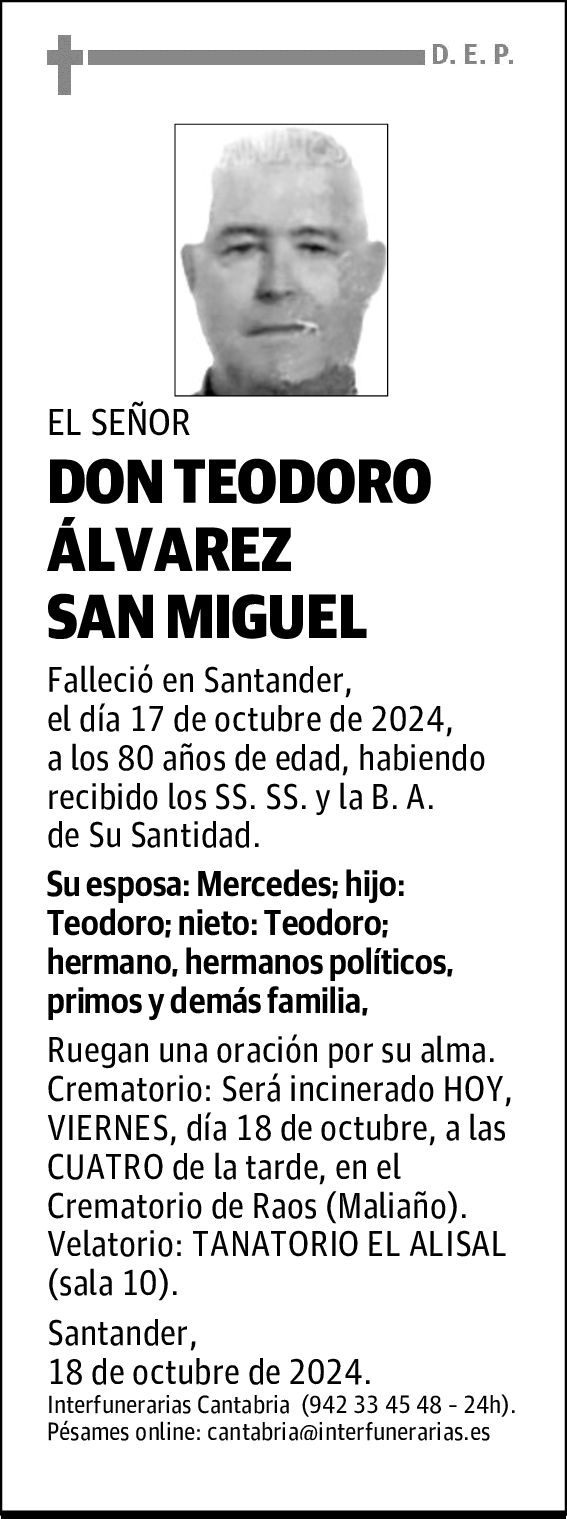 DON TEODORO ÁLVAREZ SAN MIGUEL