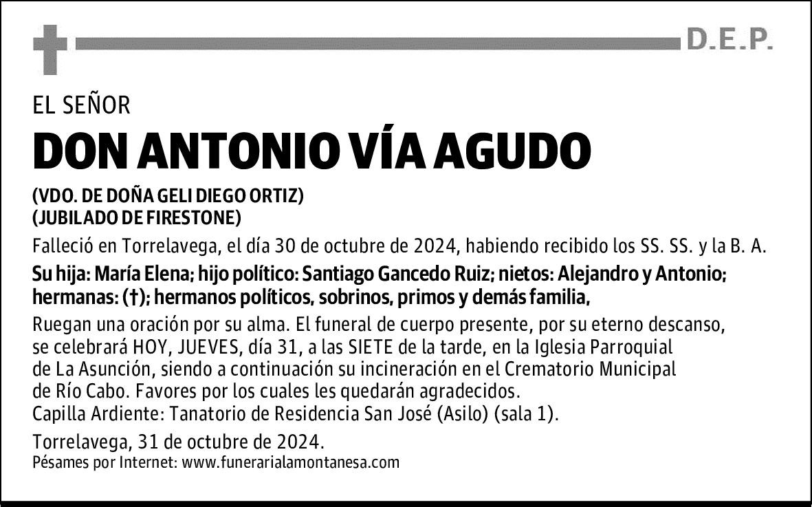 DON ANTONIO VÍA AGUDO