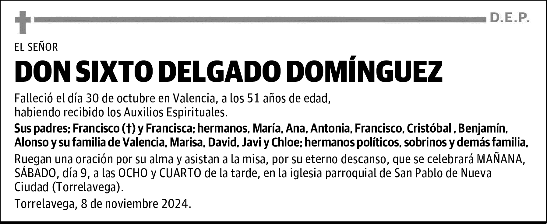 DON SIXTO DELGADO DOMÍNGUEZ