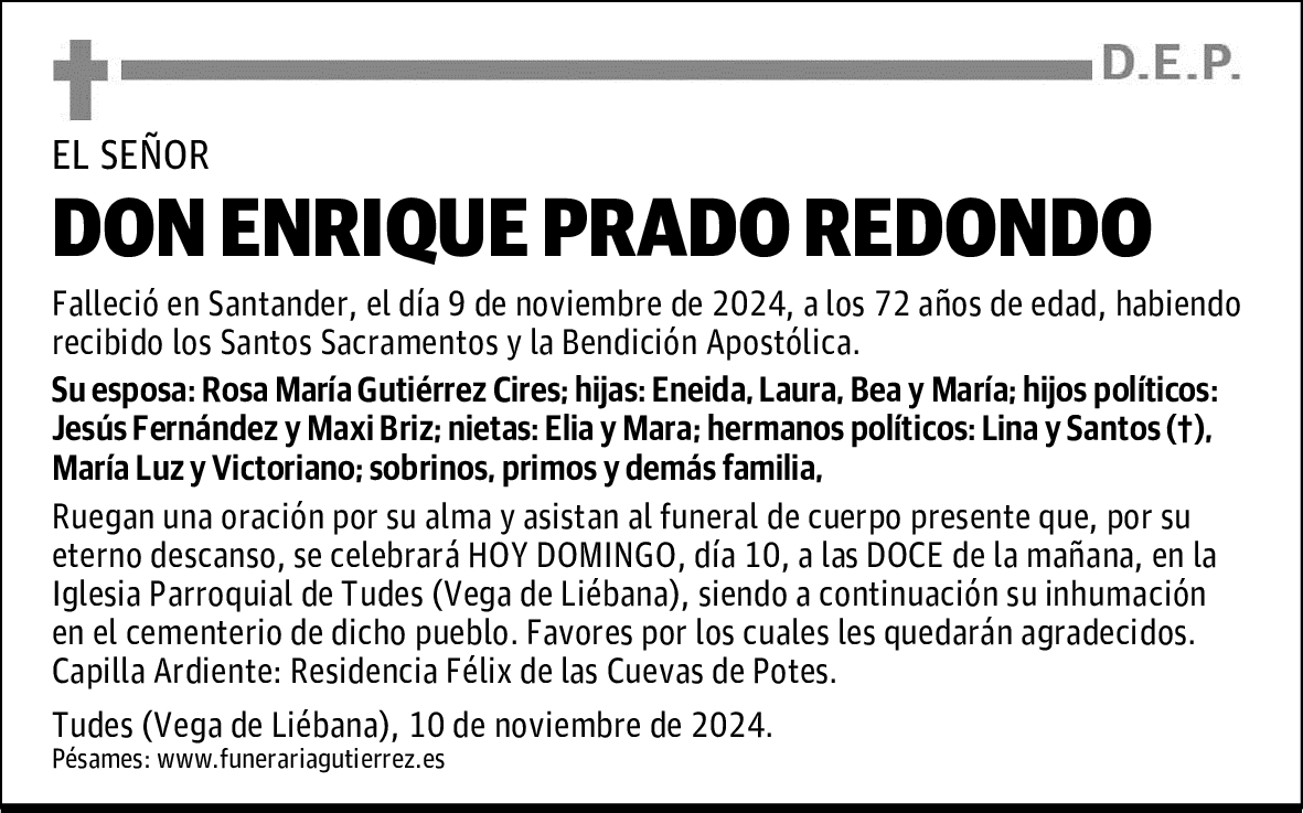 DON ENRIQUE PRADO REDONDO
