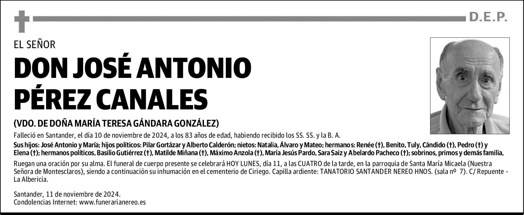 DON JOSÉ ANTONIO PÉREZ CANALES