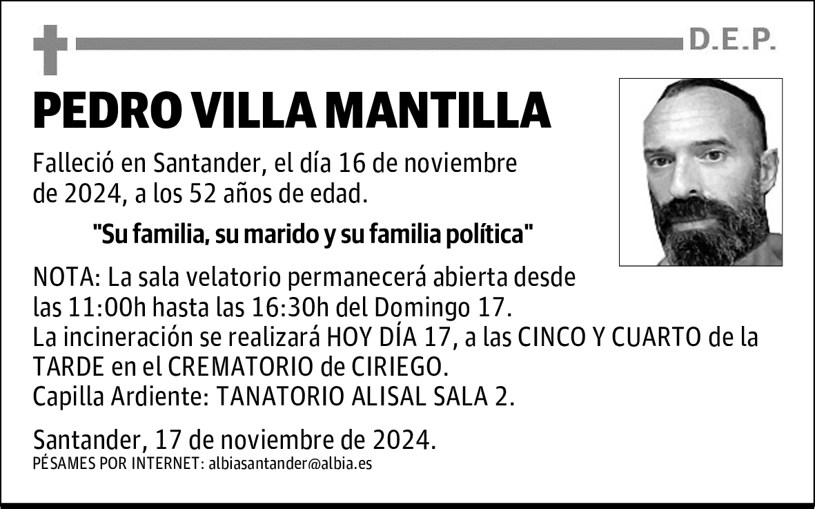 PEDRO VILLA MANTILLA