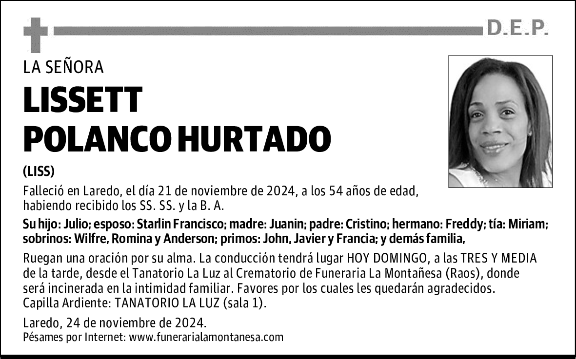 LISSETT POLANCO HURTADO