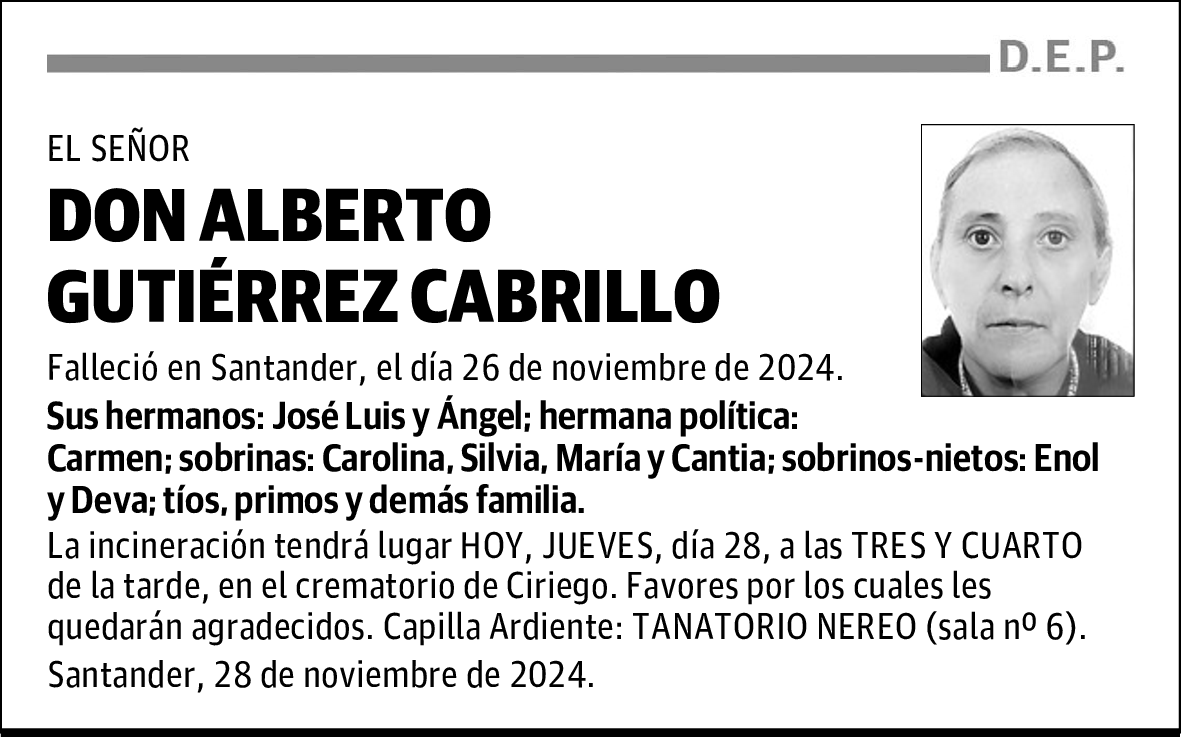 DON ALBERTO GUTIÉRREZ CABRILLO