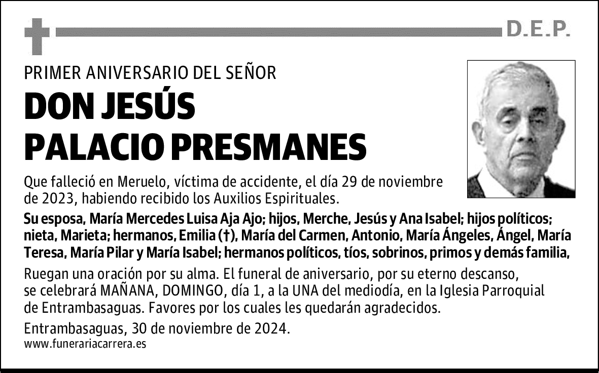 DON JESÚS PALACIO PRESMANES