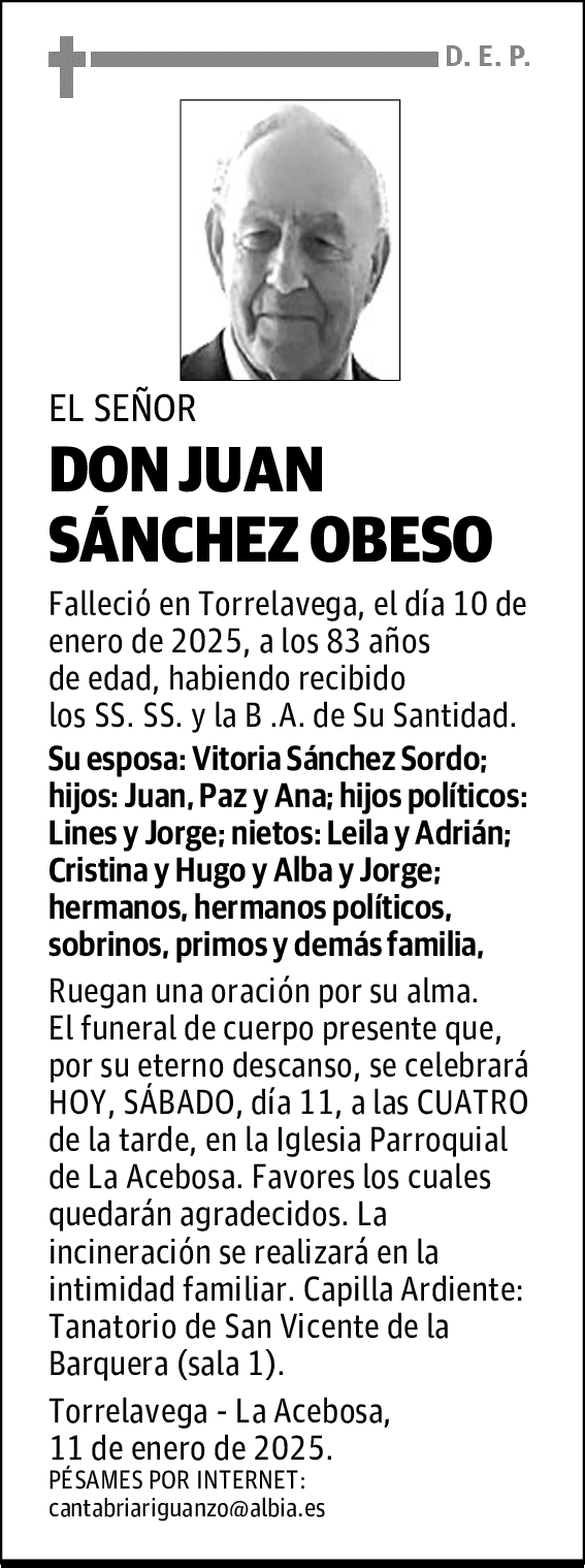 DON JUAN SÁNCHEZ OBESO