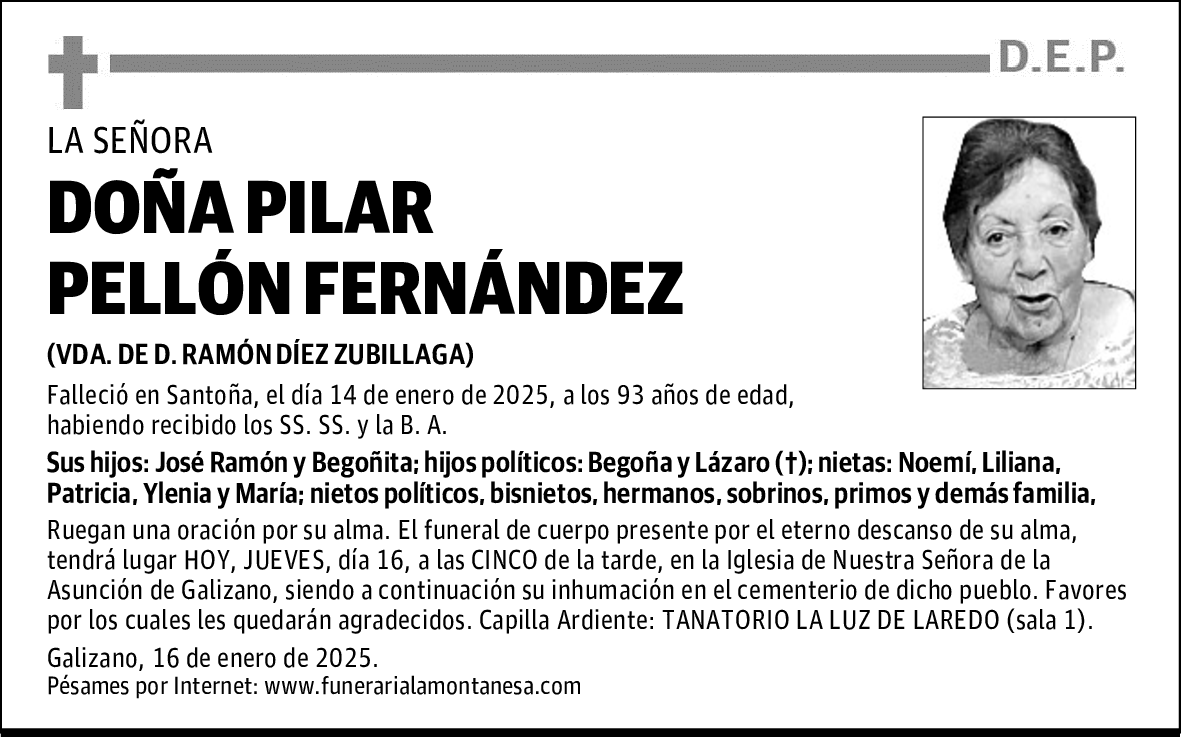 DOÑA PILAR PELLÓN FERNÁNDEZ