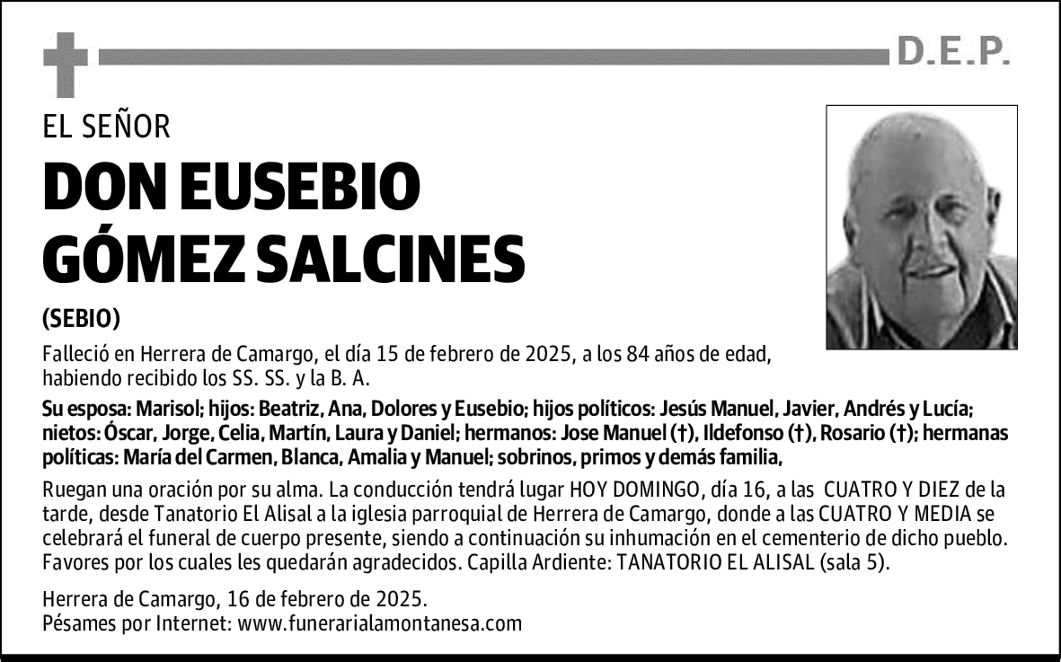 DON EUSEBIO GÓMEZ SALCINES
