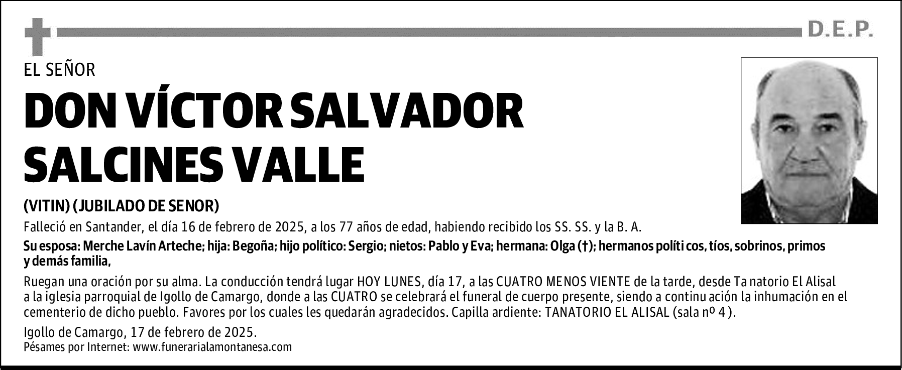 DON VÍCTOR SALVADOR SALCINES VALLE