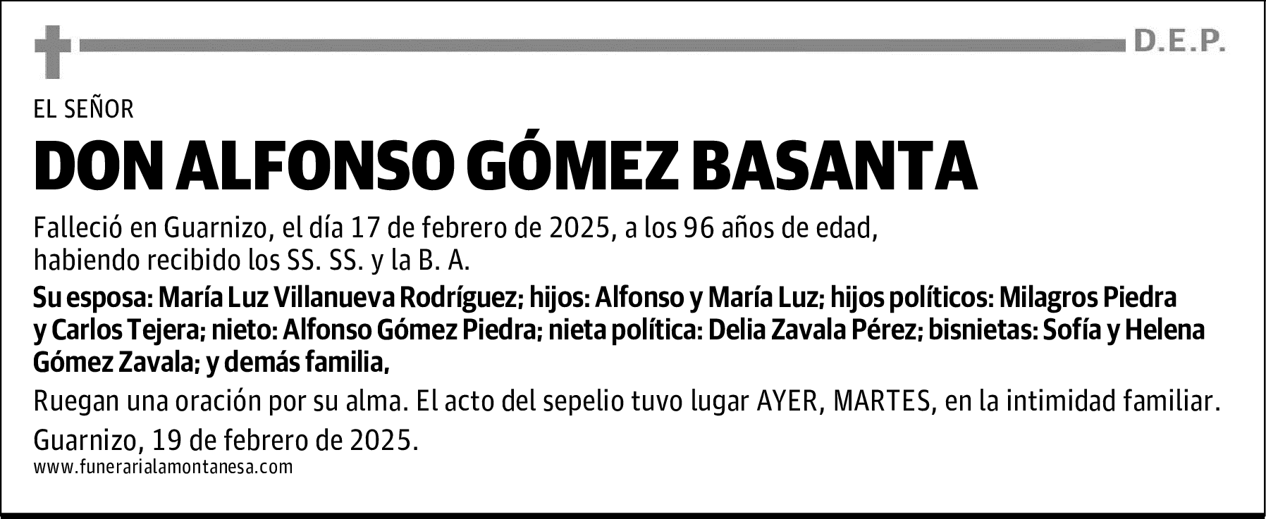 DON ALFONSO GÓMEZ BASANTA