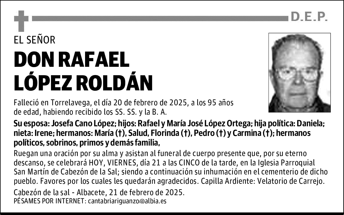DON RAFAEL LÓPEZ ROLDÁN